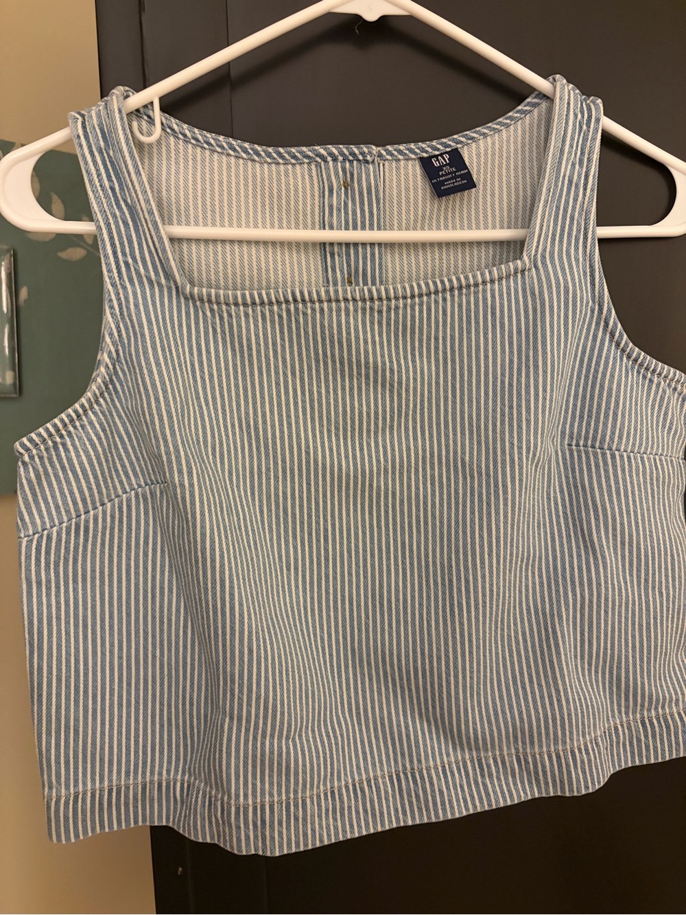 GAP railroad denim Crop Top